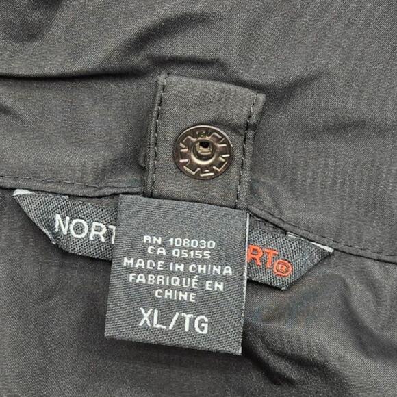 North End Sport Men's Size XL Black/Carbon Seam-Sealed Waterproof Shell Jacket - Picture 5 of 16